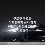 구로구 구로동 디지털단지 신차 장기 렌트카, 저신용 무보증 비교견적