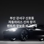 부산 강서구 신호동 자동차리스 신차 장기 렌트카 무보증 비교견적