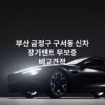 부산 금정구 구서동 신차 장기렌트 무보증 비교견적