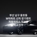 부산 남구 용호동 W아파트 신차 장기렌트 자동차리스 무보증 비교견적