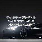 부산 동구 수정동 무보증 신차 장기렌트, 저신용 자동차리스 비교견적