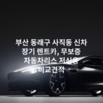 부산 동래구 사직동 신차 장기 렌트카, 무보증 자동차리스 저신용 비교견적